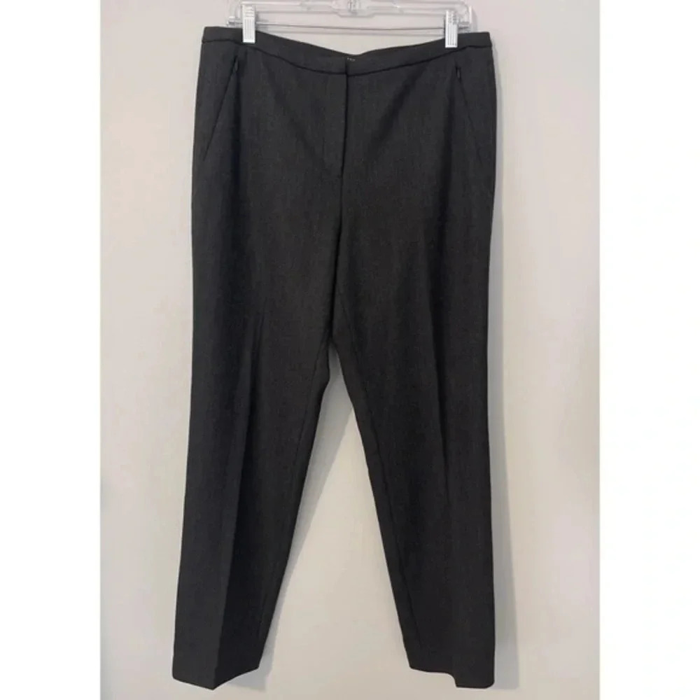 Ellie Tahari Dress Straight Leg Dress‎ Pants Women’s Gray Size 12 - Picture 3 of 13